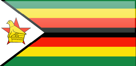 Zimbabwe flag - large - style 4